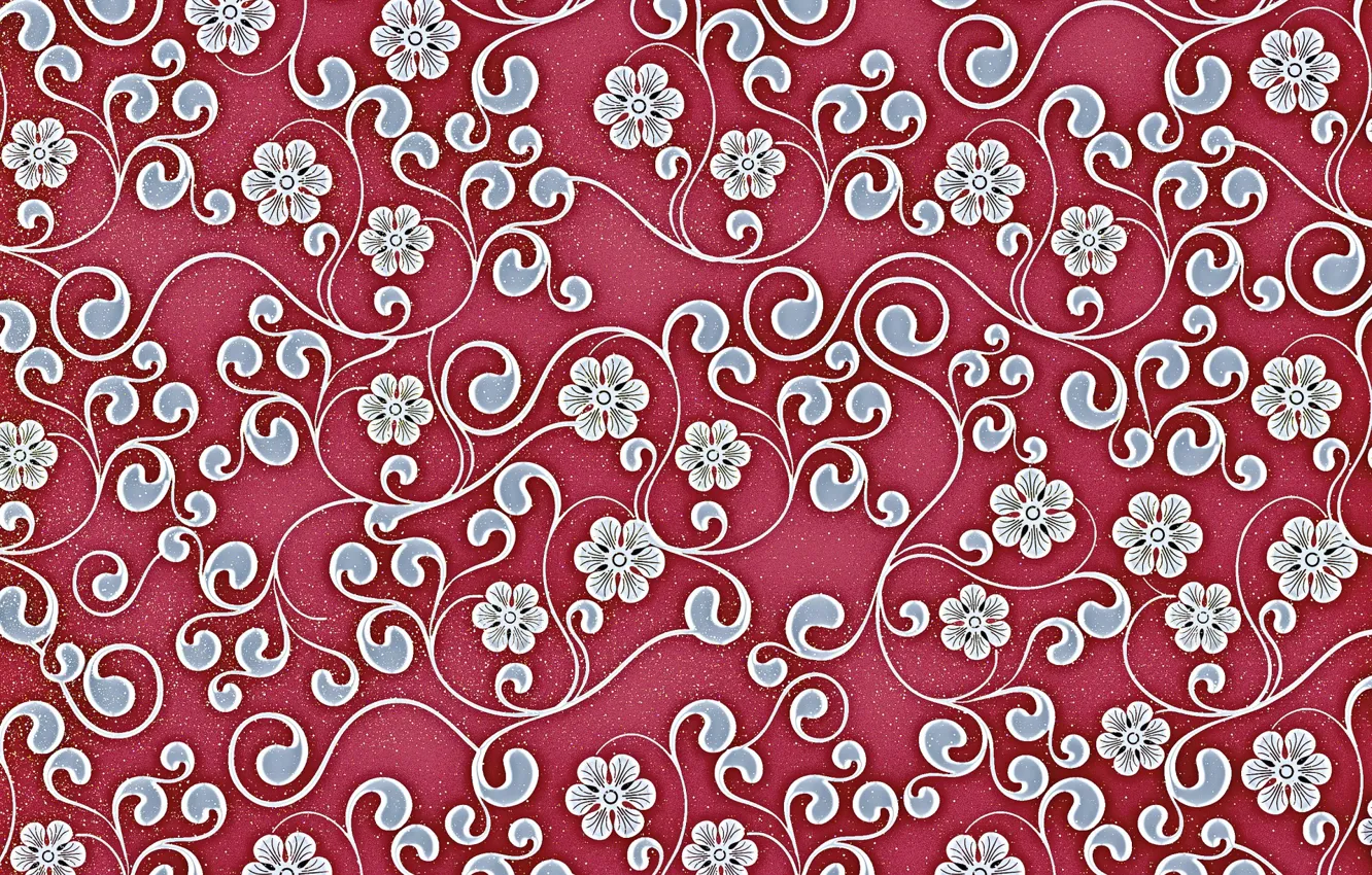 Photo wallpaper curls, pattern, texture, flowers