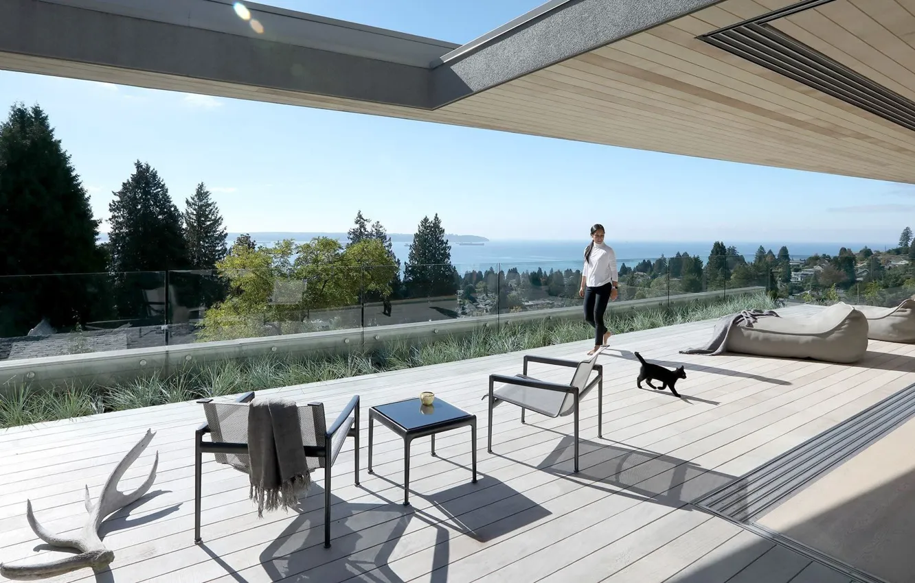 Photo wallpaper design, style, furniture, interior, Canada, Vancouver, Canada, terrace
