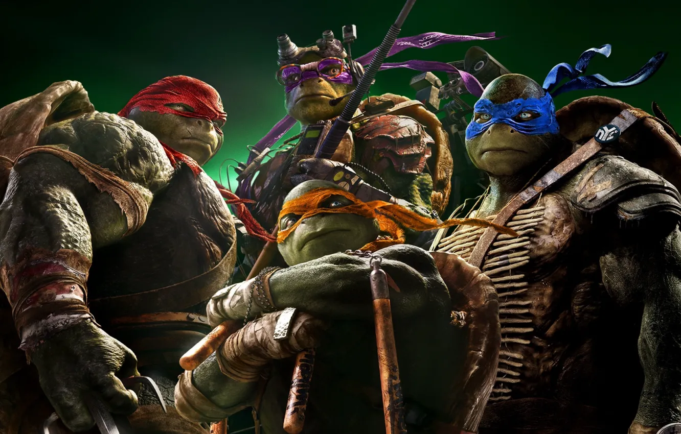 Photo wallpaper Leo, Donnie, Raph, Micky