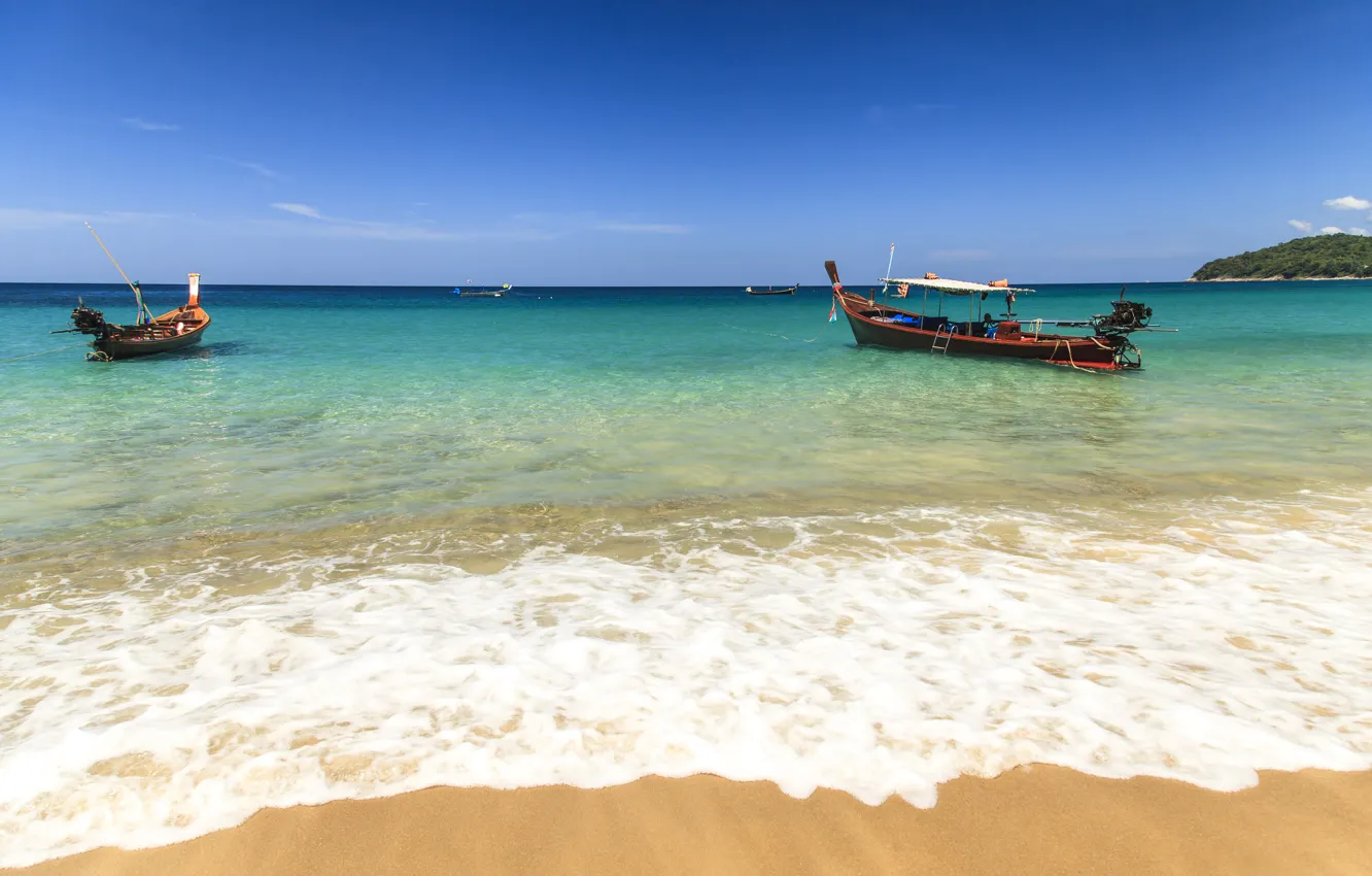 Photo wallpaper sand, sea, wave, beach, summer, shore, summer, beach