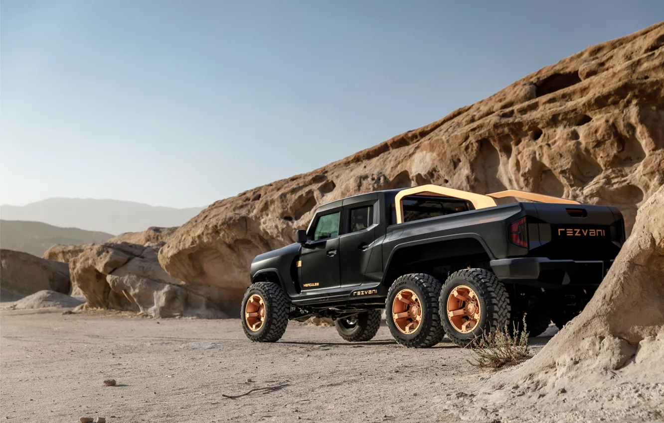 Photo wallpaper pickup, side, Rezvani, 2020, Hercules 6x6