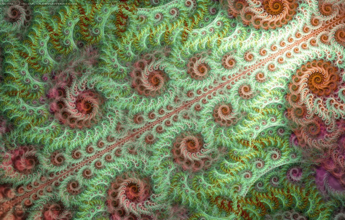 Photo wallpaper color, curls, fractals, turbulence visually pleasing, turbulence, to muzucya