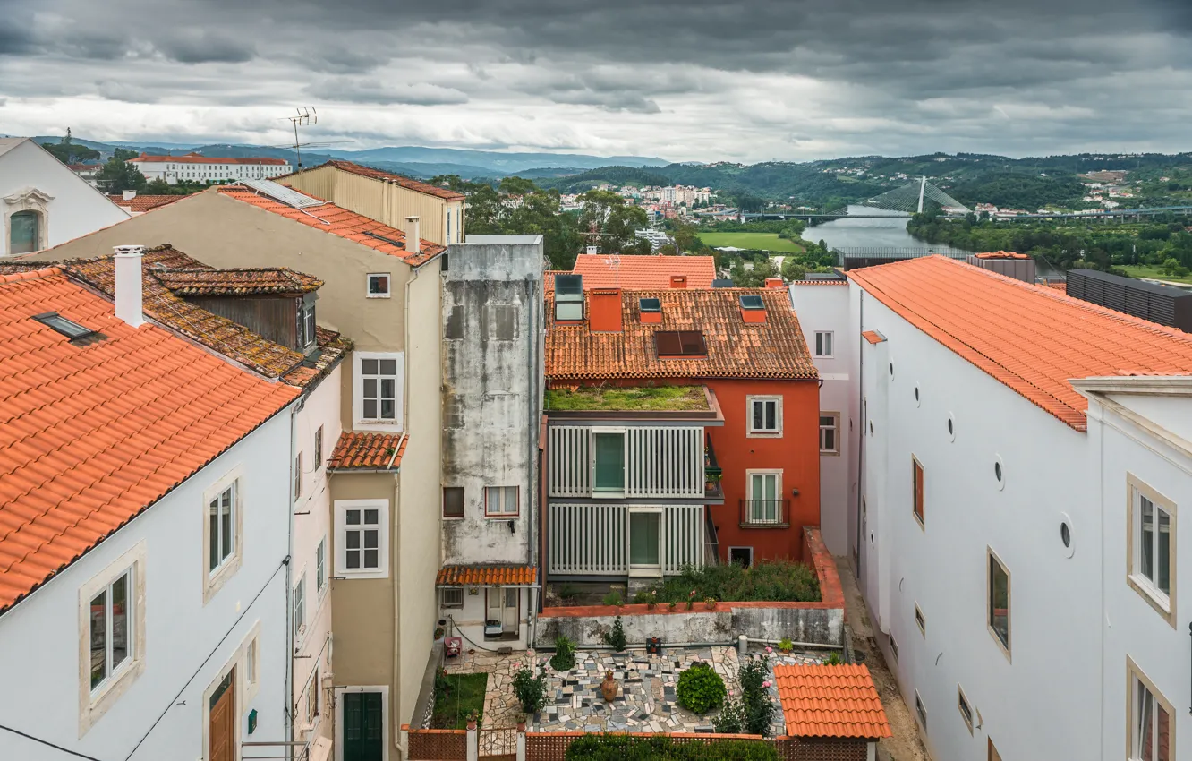 Photo wallpaper Home, Panorama, Building, Portugal, Portugal, Panorama, Coimbra, Coimbra