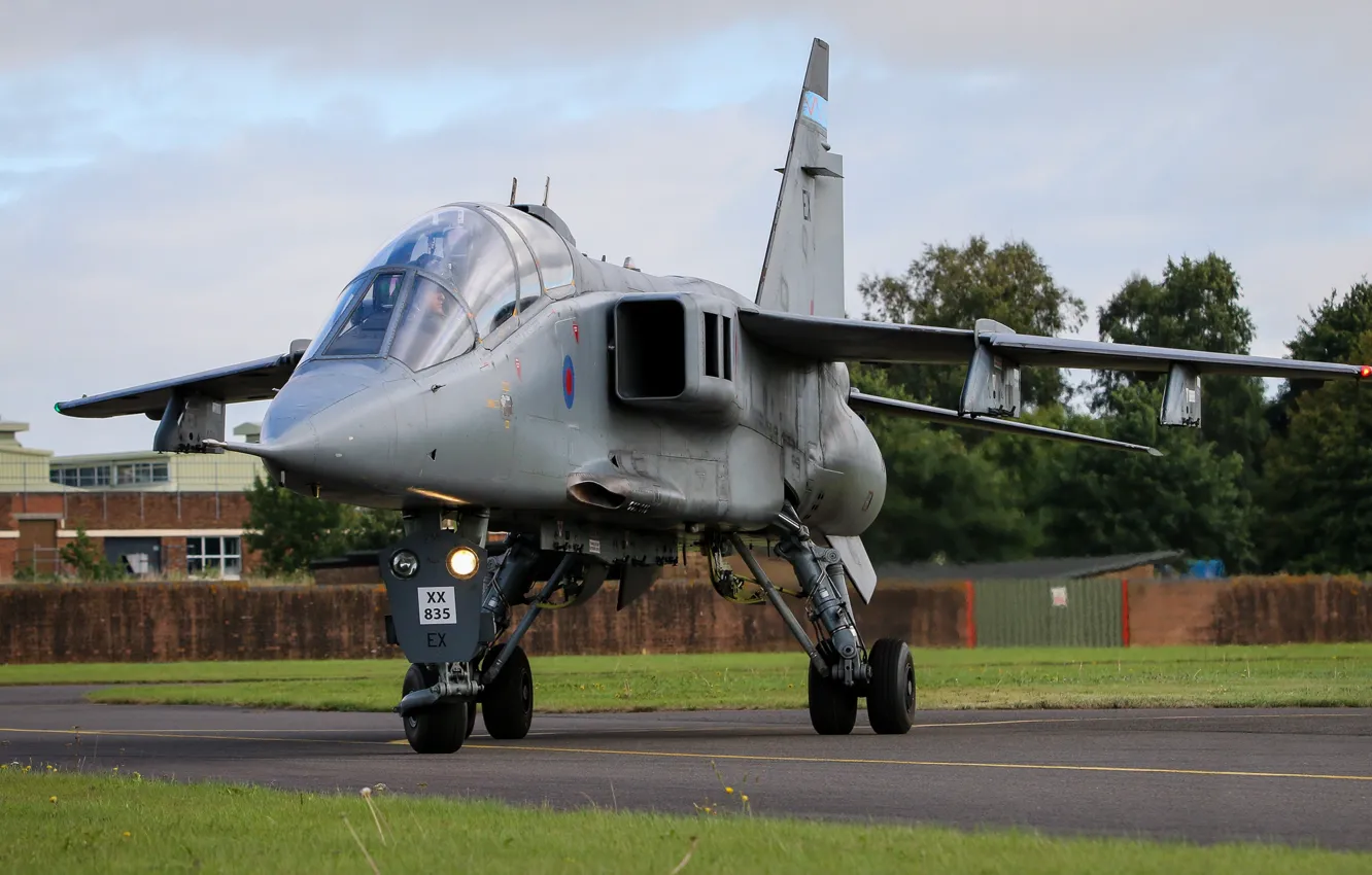 Photo wallpaper Jaguar, fighter-bomber, RAF, Sepecat Jaguar, Sepecat Jaguar T4