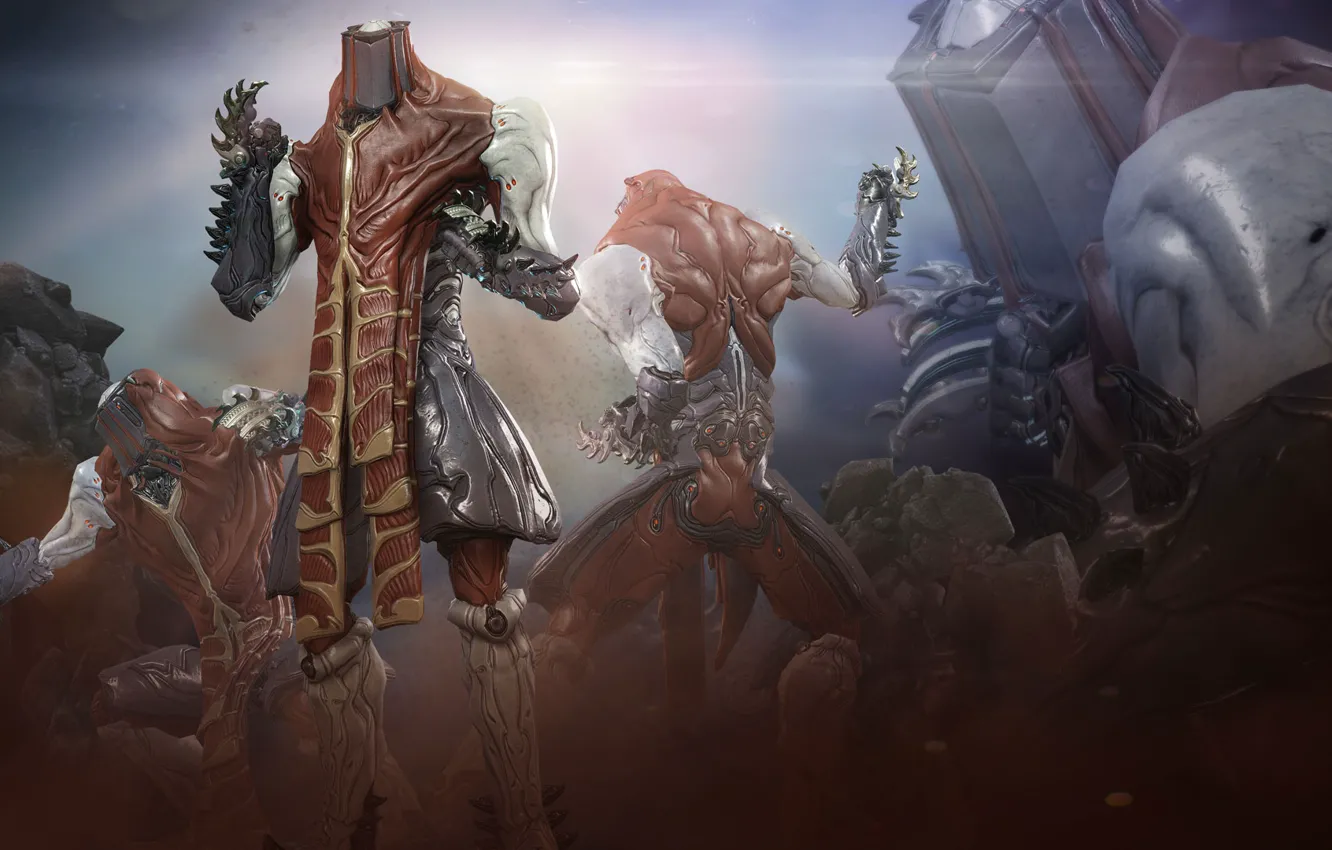 Photo wallpaper the game, warrior, Warframe