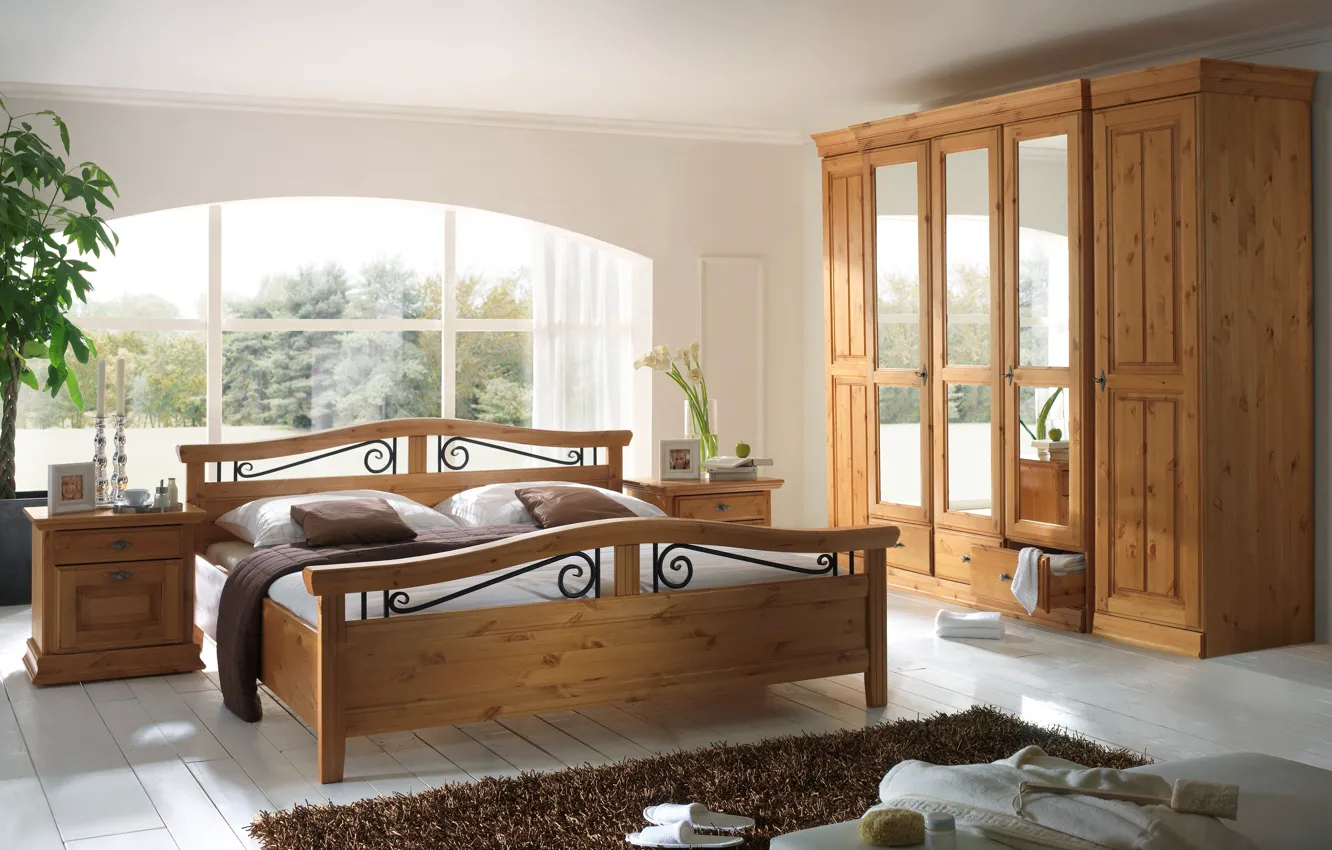 Photo wallpaper room, interior, bedroom