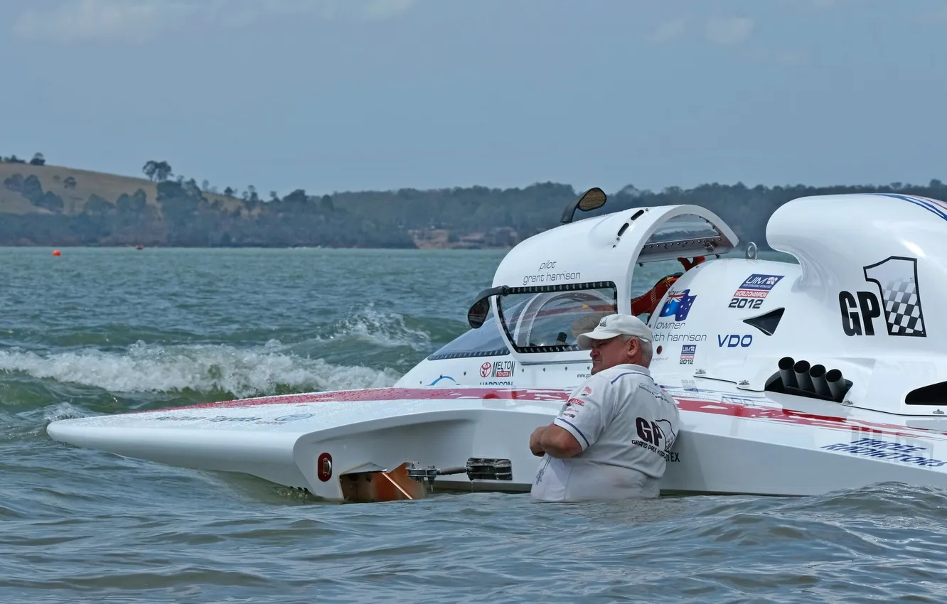 Photo wallpaper race, boat, speed