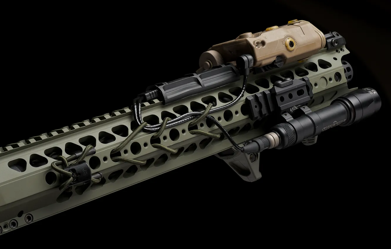 Photo wallpaper rifle, accessories, assault rifle, cooling system