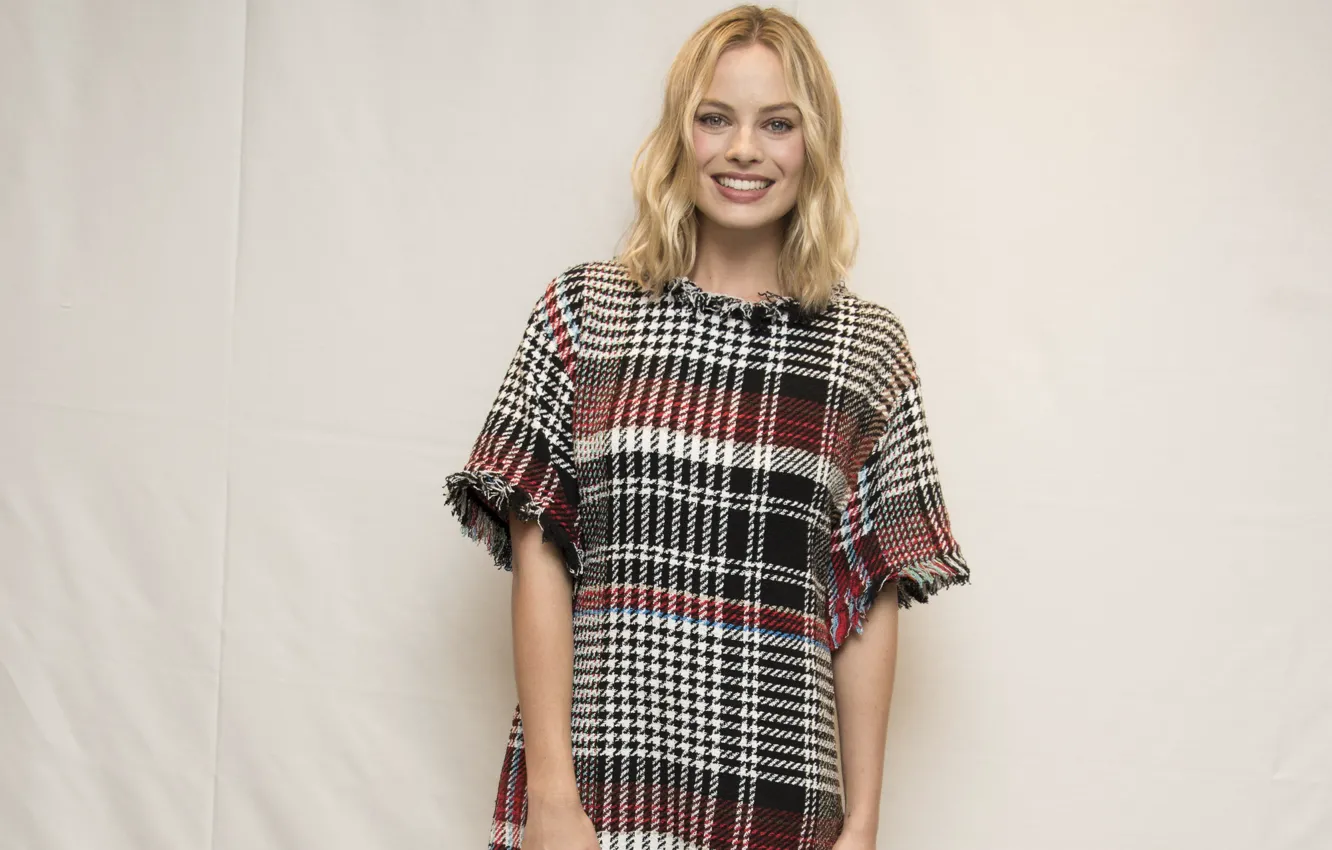 Photo wallpaper girl, smile, actress, beauty, smile, blonde, Margot Robbie, Margot Robbie