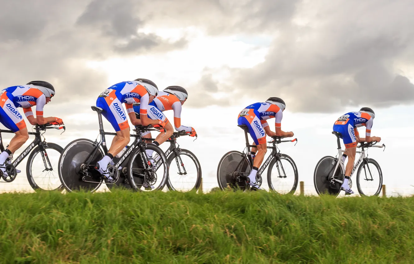 Photo wallpaper race, sport, bikes