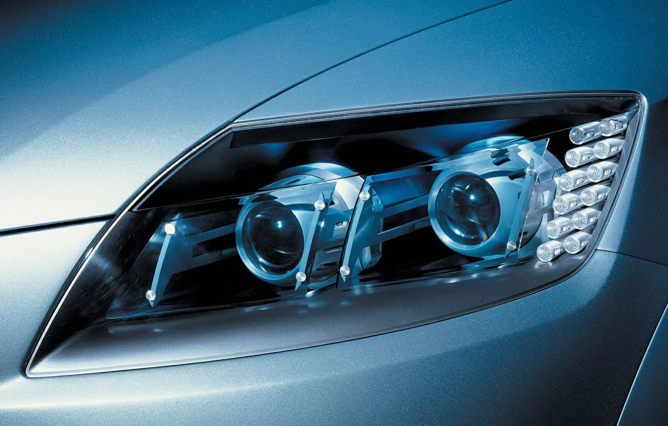 Photo wallpaper car, auto, light, headlight