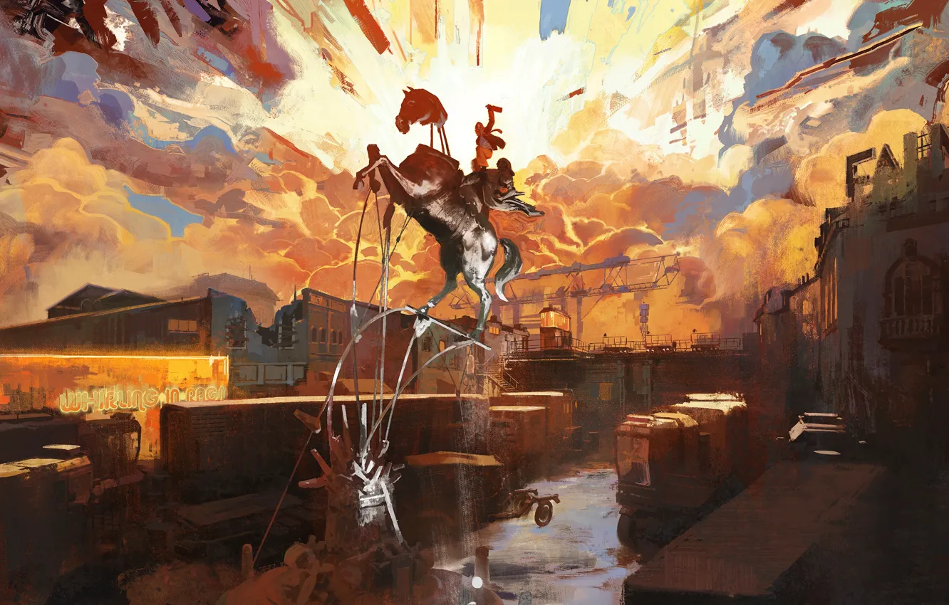 Photo wallpaper Disco Elysium, Revashol, DIsco Elysium