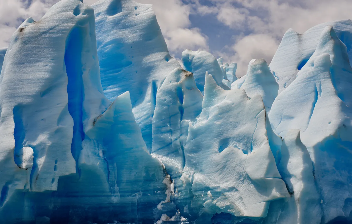 Photo wallpaper ice, ocean, mountain, cold