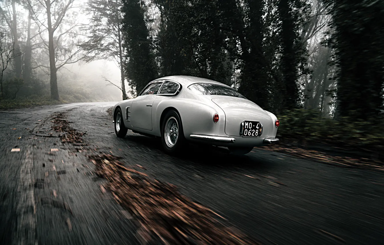 Photo wallpaper Forest, Classic, Car, 1956, Maserati A6G 2000 Berlinetta