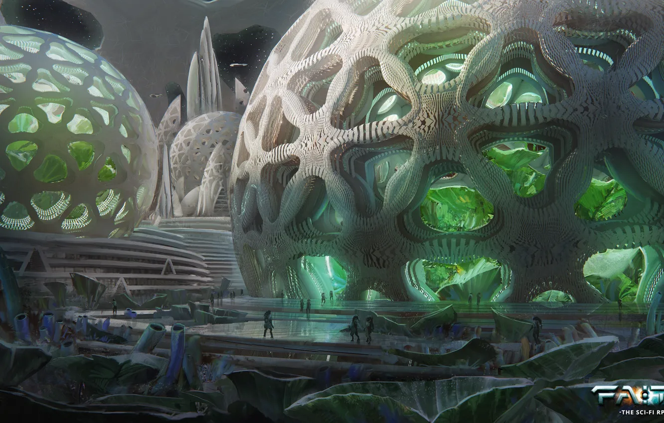 Photo wallpaper balls, sphere, biorenderas faith, shiyan district