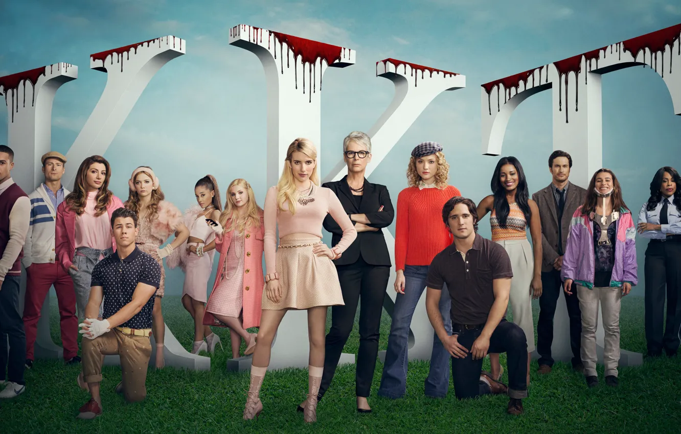 Photo wallpaper letters, the series, poster, characters, horror, Comedy, Emma Roberts, TV Series