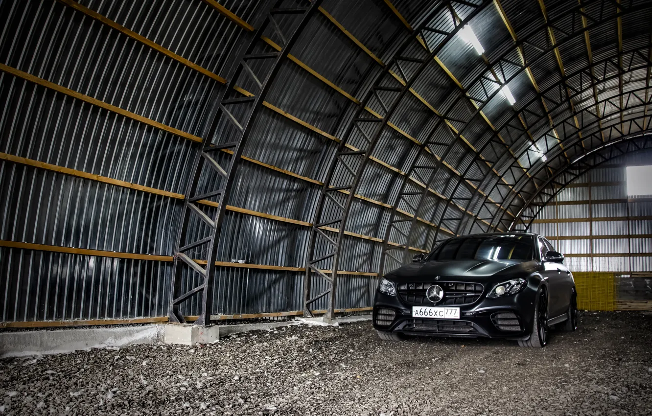 Photo wallpaper hangar, mercedes, Mercedes, e63, AMG, mercedes amg, Mercedes AMG, Ingushetia