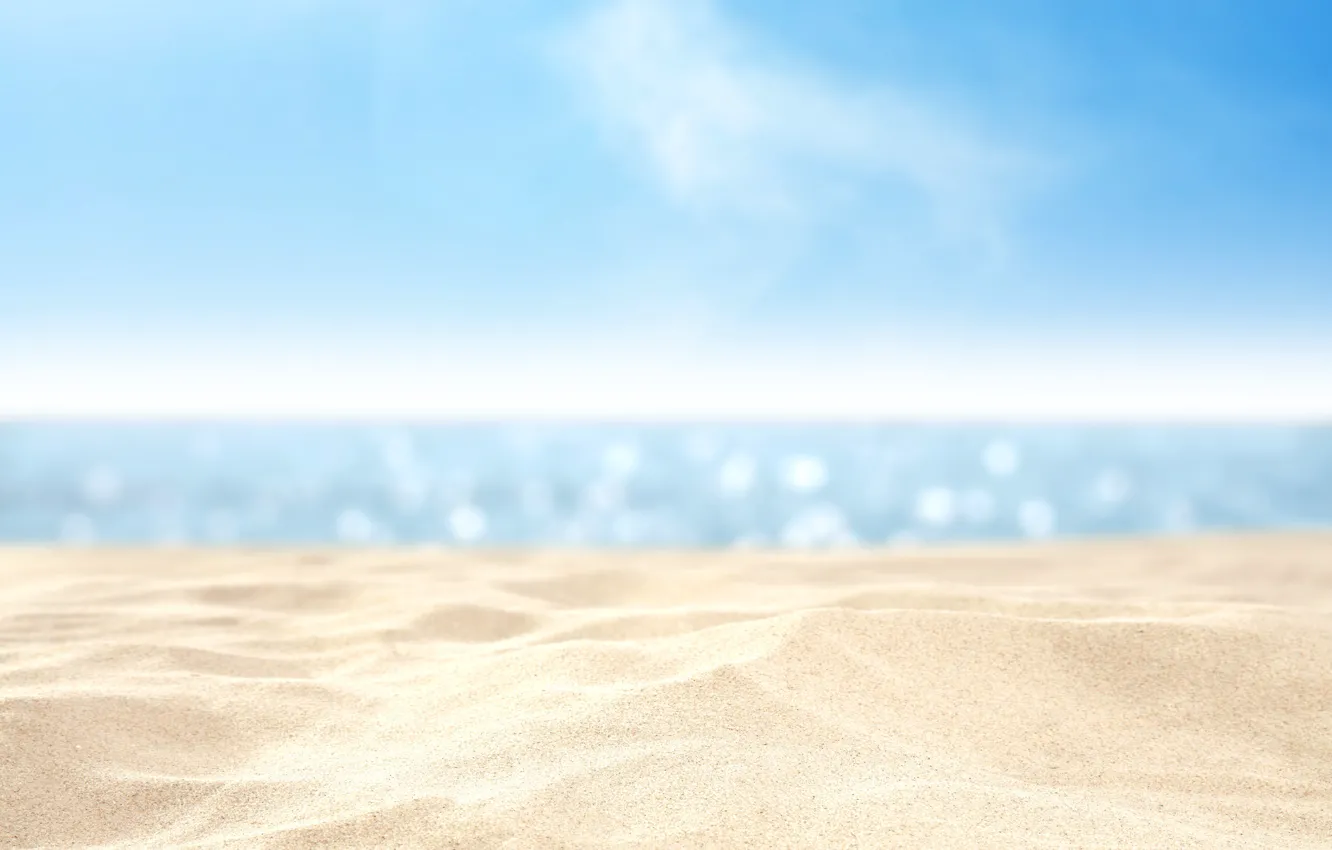 Photo wallpaper sand, sea, beach, summer, the sky, water, macro, landscape