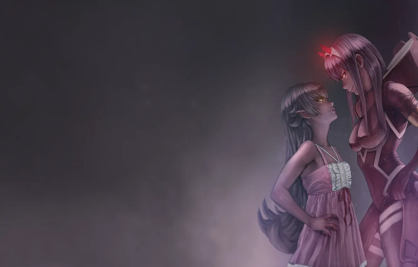 Photo wallpaper girl, anime, art, bakemonogatari, 002, Darling In The Frankxx, Cute in France