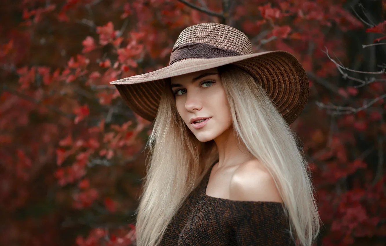 Photo wallpaper look, girl, hat, Albert Forest, Daria, Gordeuk