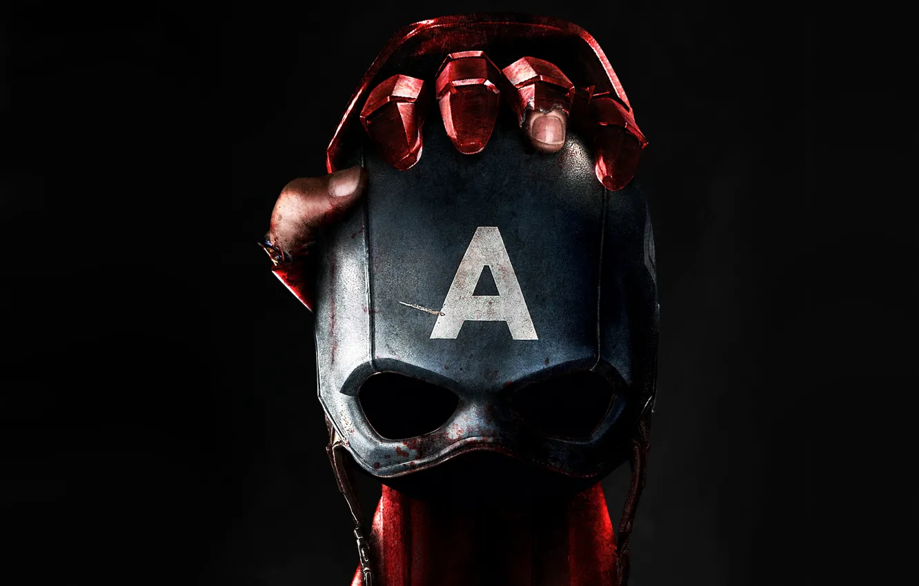 Photo wallpaper fiction, hand, mask, black background, poster, Iron Man, comic, Captain America