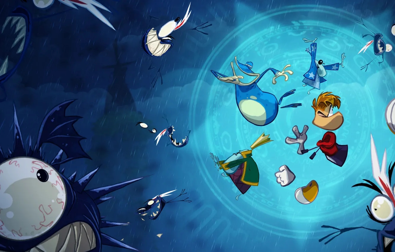 Photo wallpaper the game, game, Ubisoft, Adventure, platformer, Rayman Origins