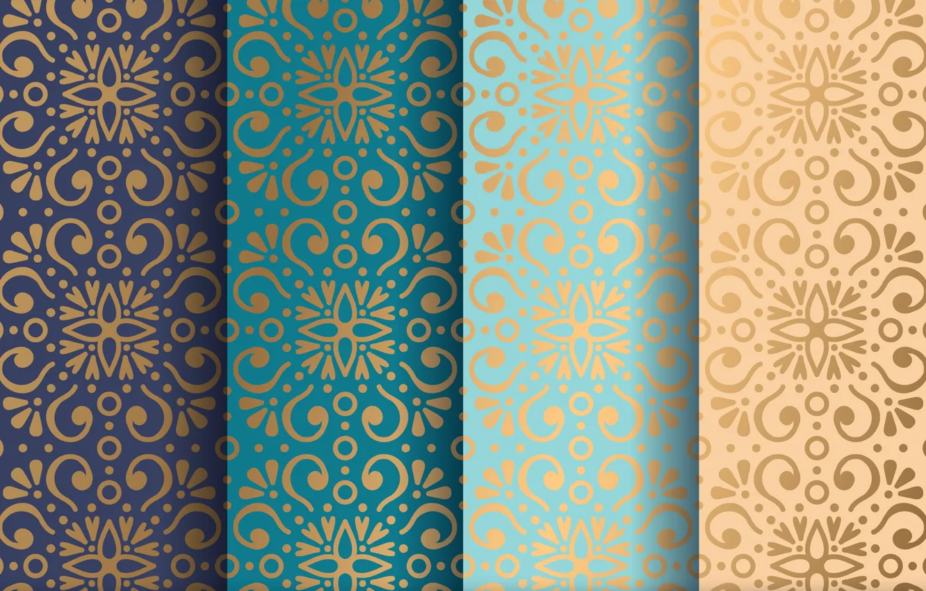 Photo wallpaper flowers, pattern, ornament, texture, color