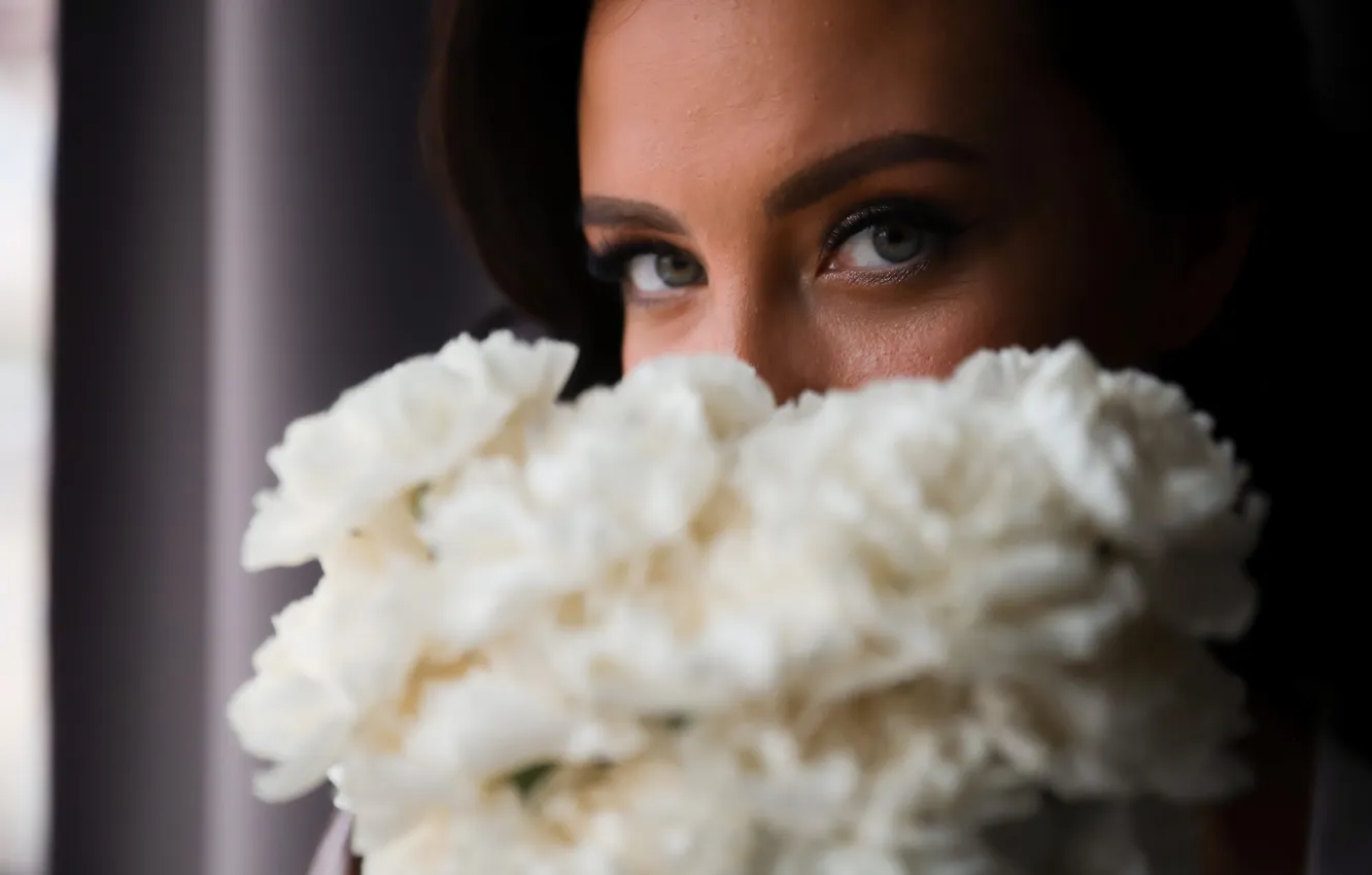 Photo wallpaper eyes, look, portrait, Xenia, Alexey Ladygin