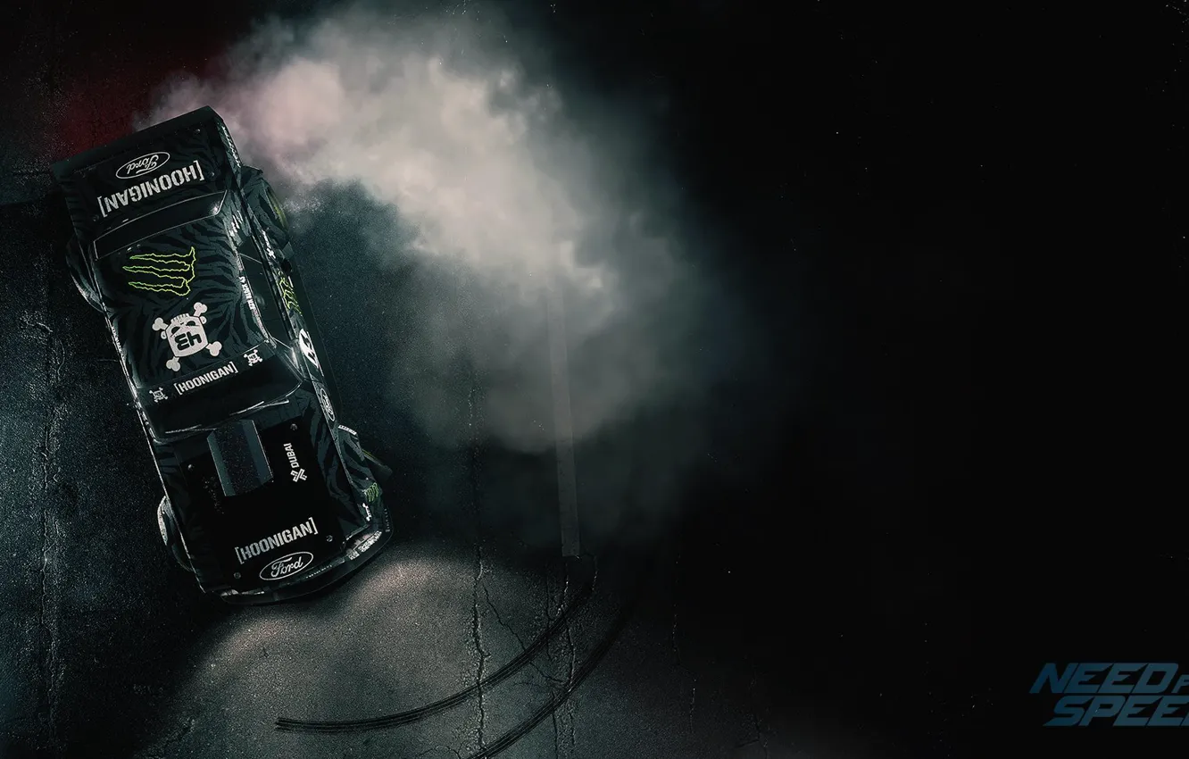 Photo wallpaper Mustang, Ford, Need for Speed, 1965, RTR, Ken Block, Game, 2015