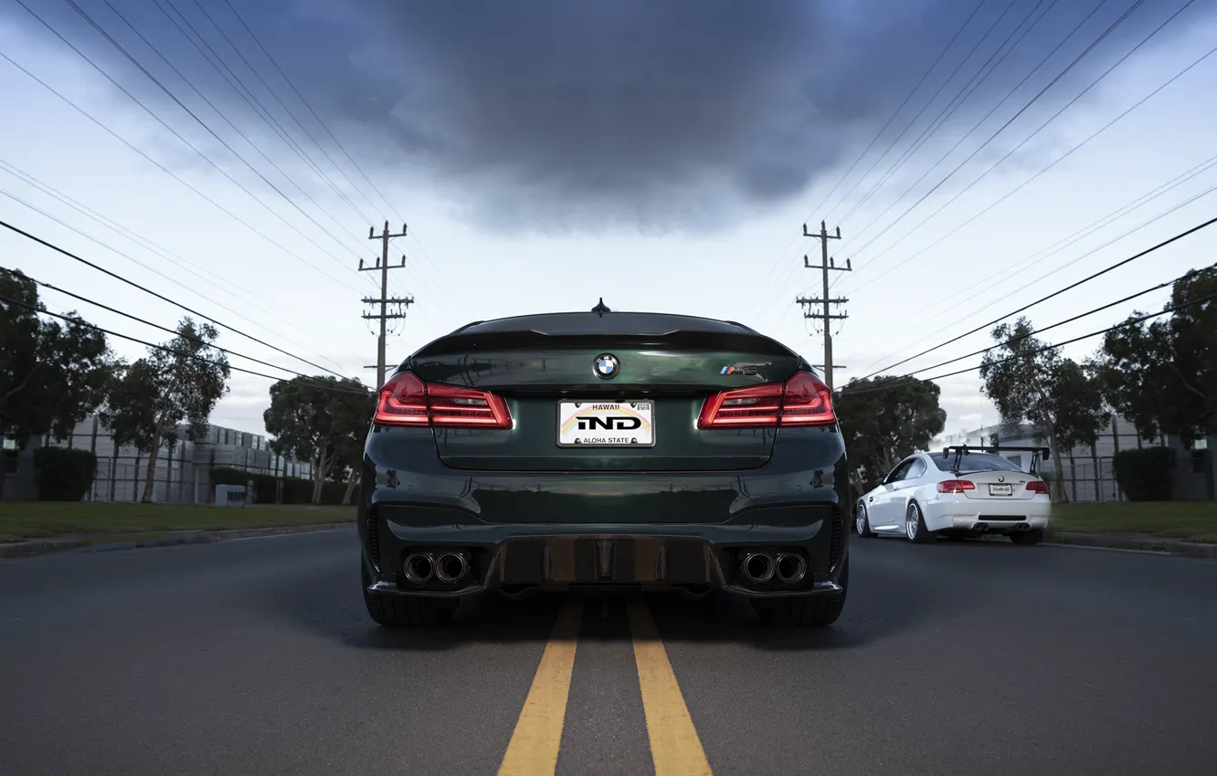 Photo wallpaper E92, Rear view, M3, M5, F90