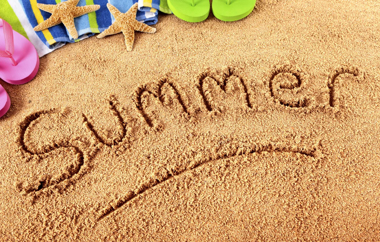 Photo wallpaper summer, beach, sand