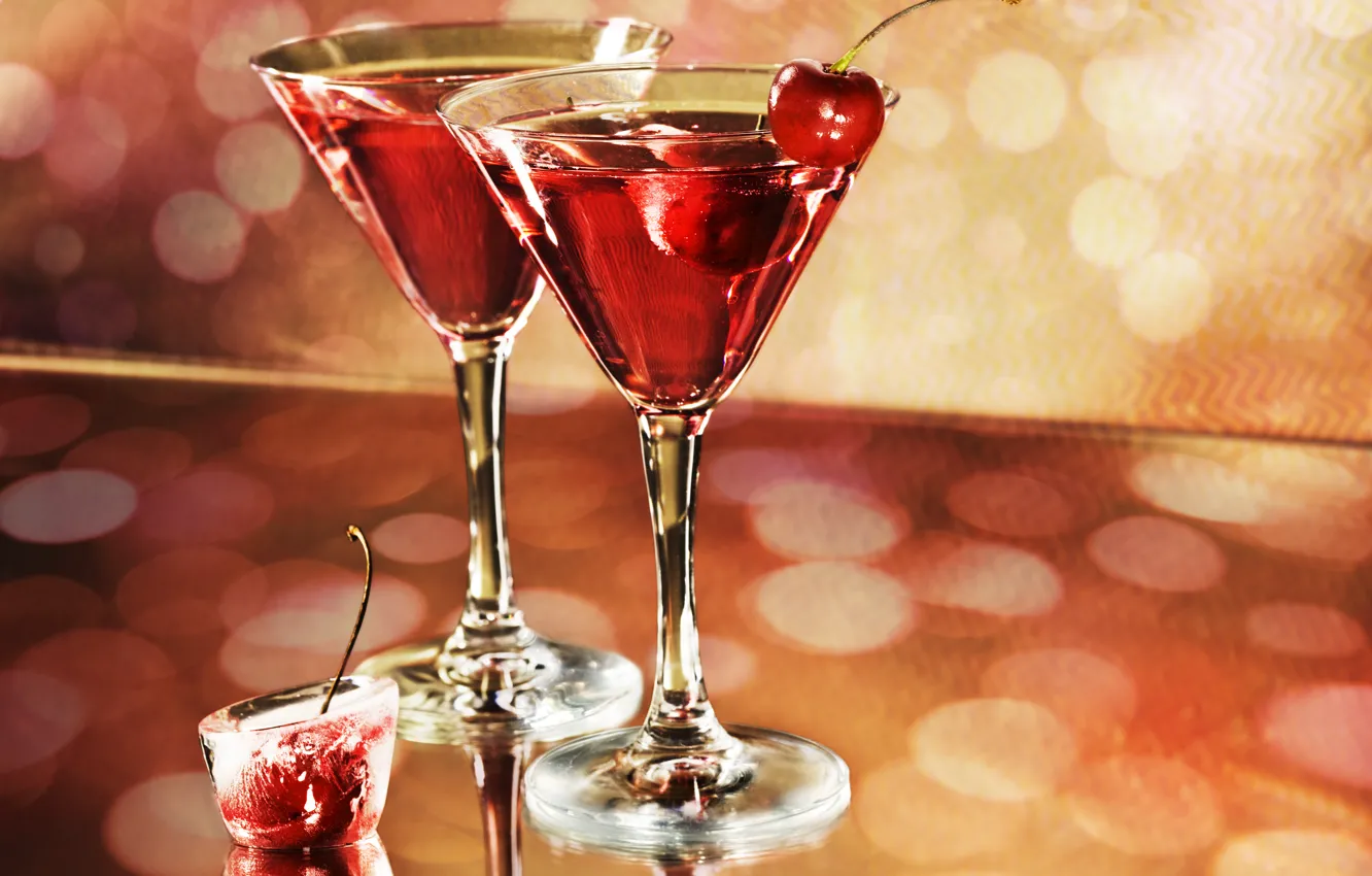 Photo wallpaper holiday, glasses, Martini