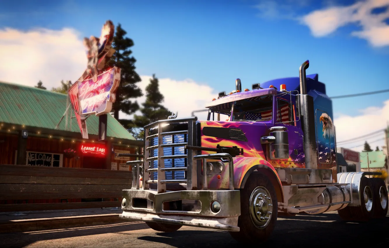 Photo wallpaper the game, truck, Far cry 6