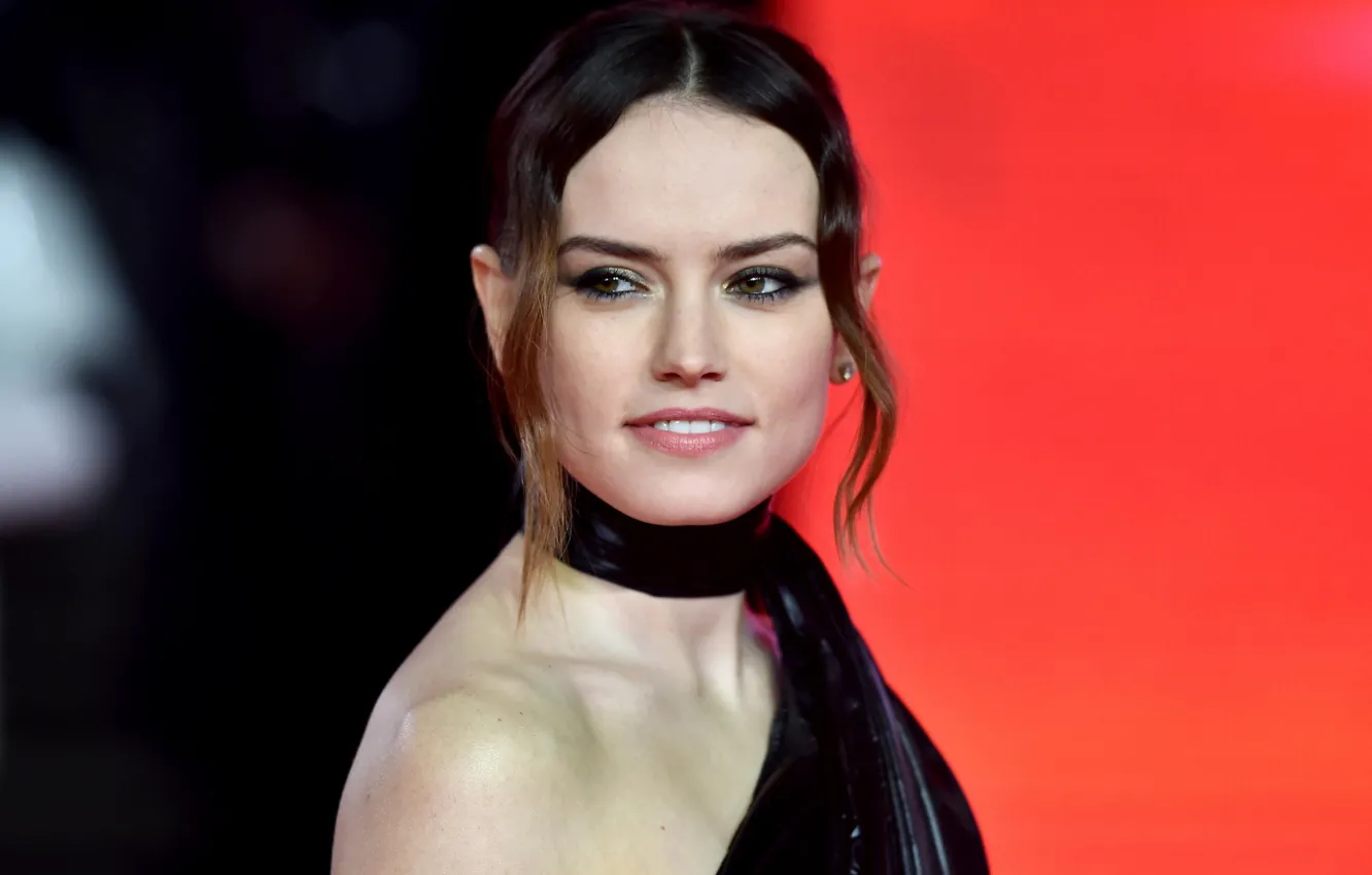 Photo wallpaper look, pose, makeup, actress, hairstyle, hair, Daisy Ridley, Daisy Ridley