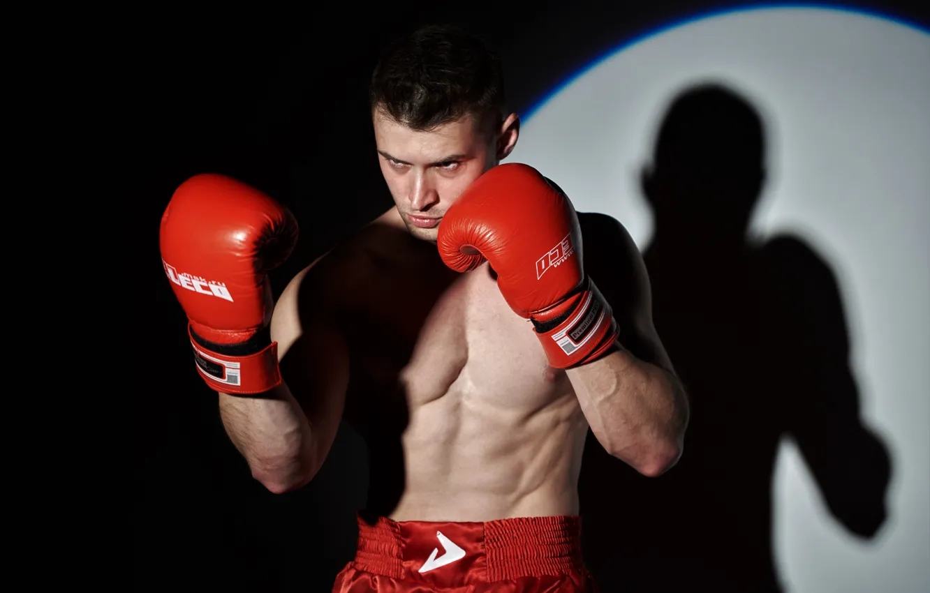 Photo wallpaper hands, Boxing, gloves, male, stand
