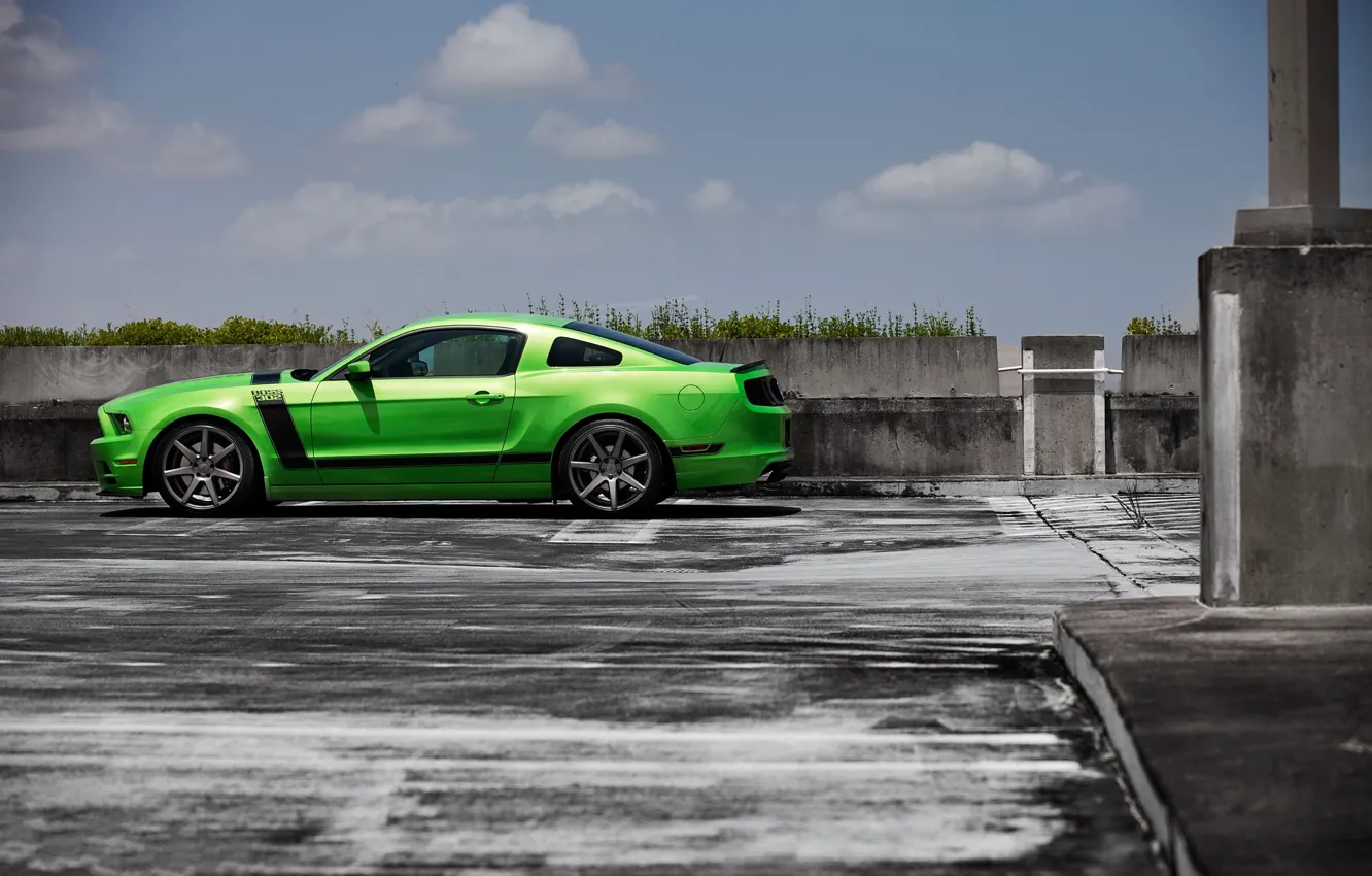 Photo wallpaper the sky, grass, clouds, green, the fence, green, ford, Ford