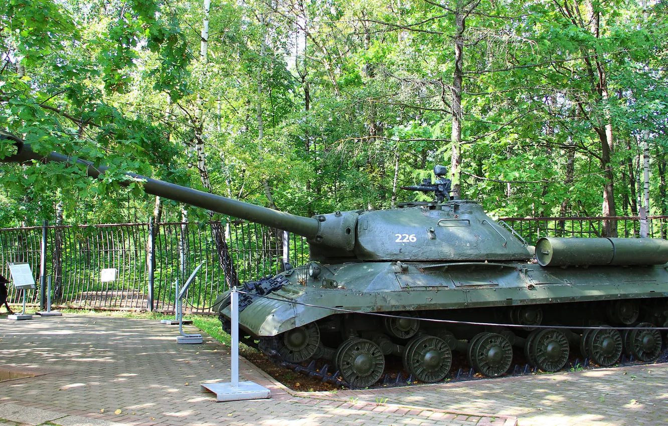 Photo wallpaper tank, Moscow, USSR, side, Is-3, Poklonnaya Gora, The Museum of G.O.R.A.