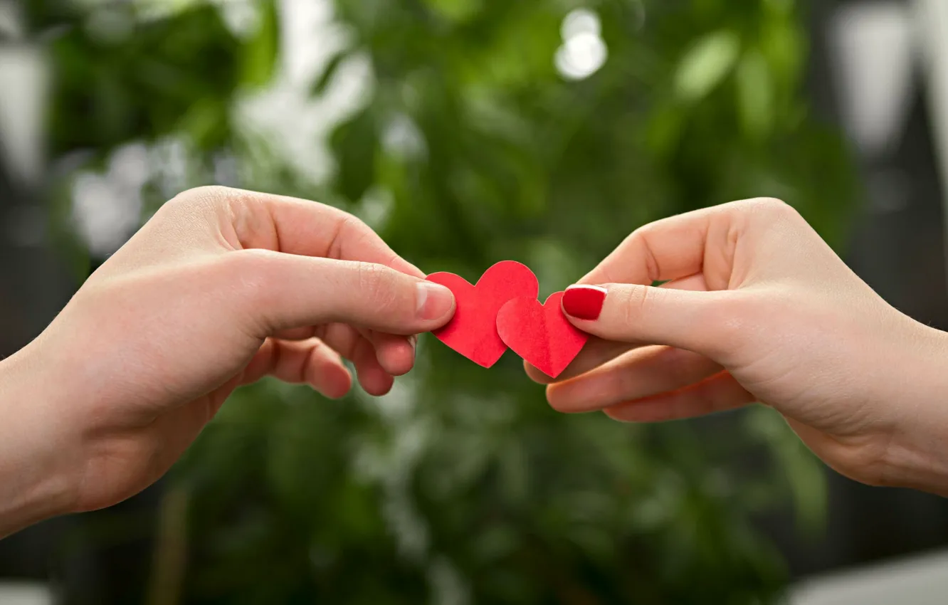 Photo wallpaper love, red, background, sign, Wallpaper, mood, woman, heart