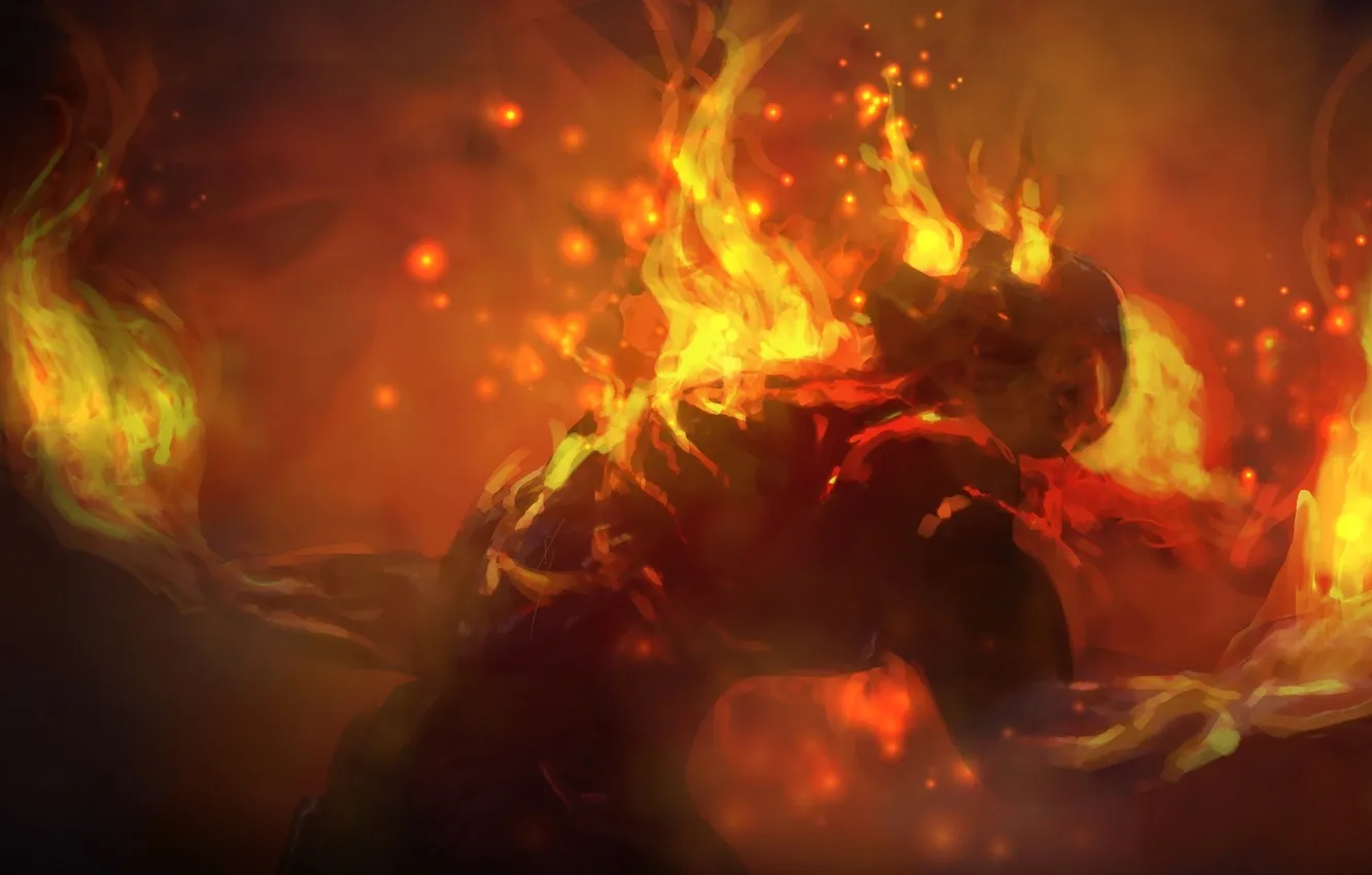 Photo wallpaper lights, League of Legends, brand