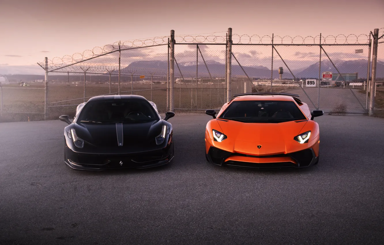 Photo wallpaper lamborghini, ferrari, 458 Italia, avenator