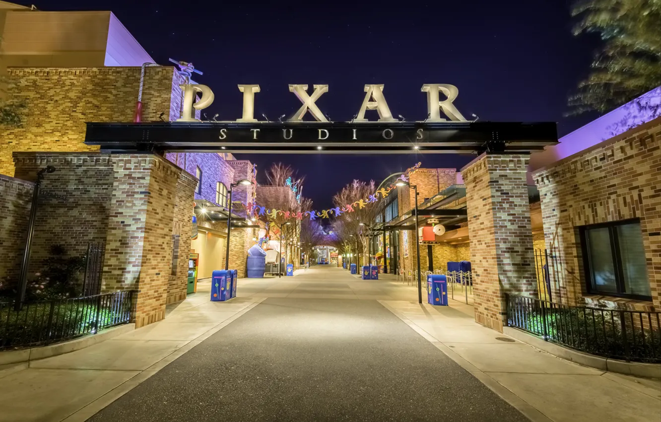 Photo wallpaper Pixar, photo, photographer, entrance, Greg Stevenson, studios