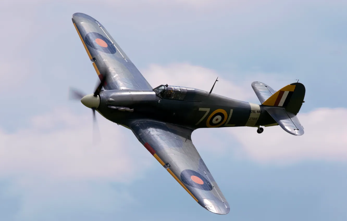 Photo wallpaper fighter, British, single, Sea Hurricane