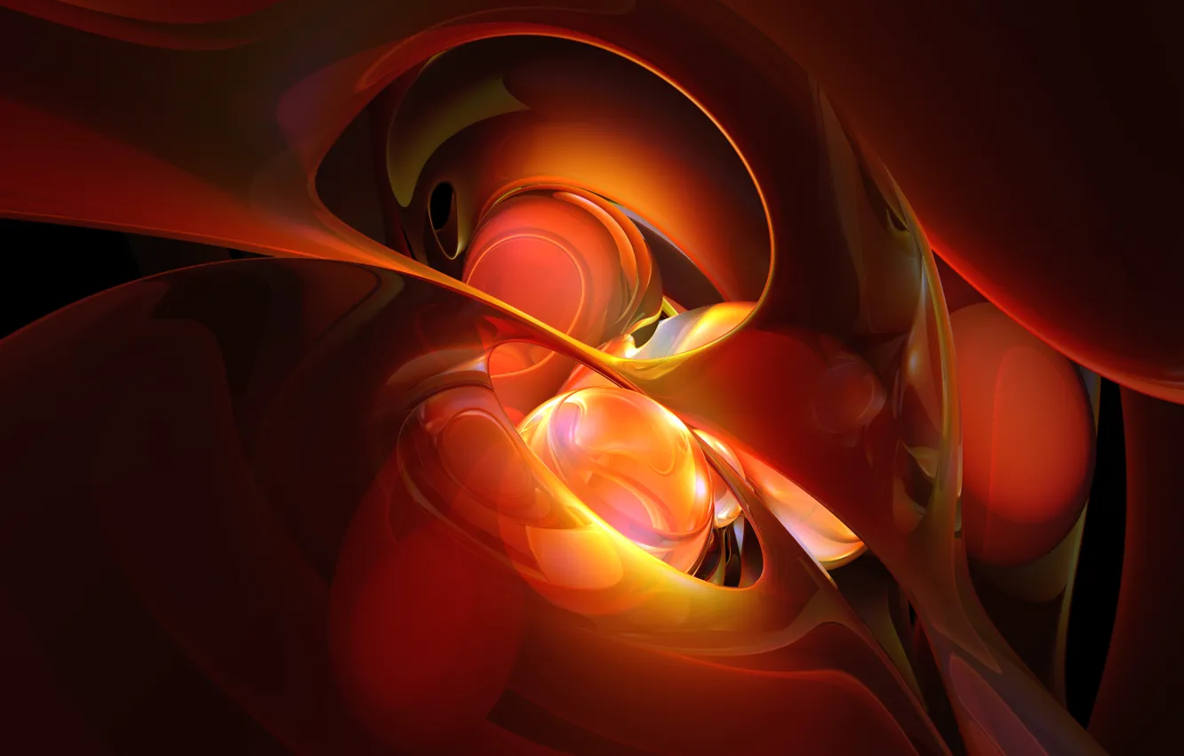 Photo wallpaper glare, curves, radiant