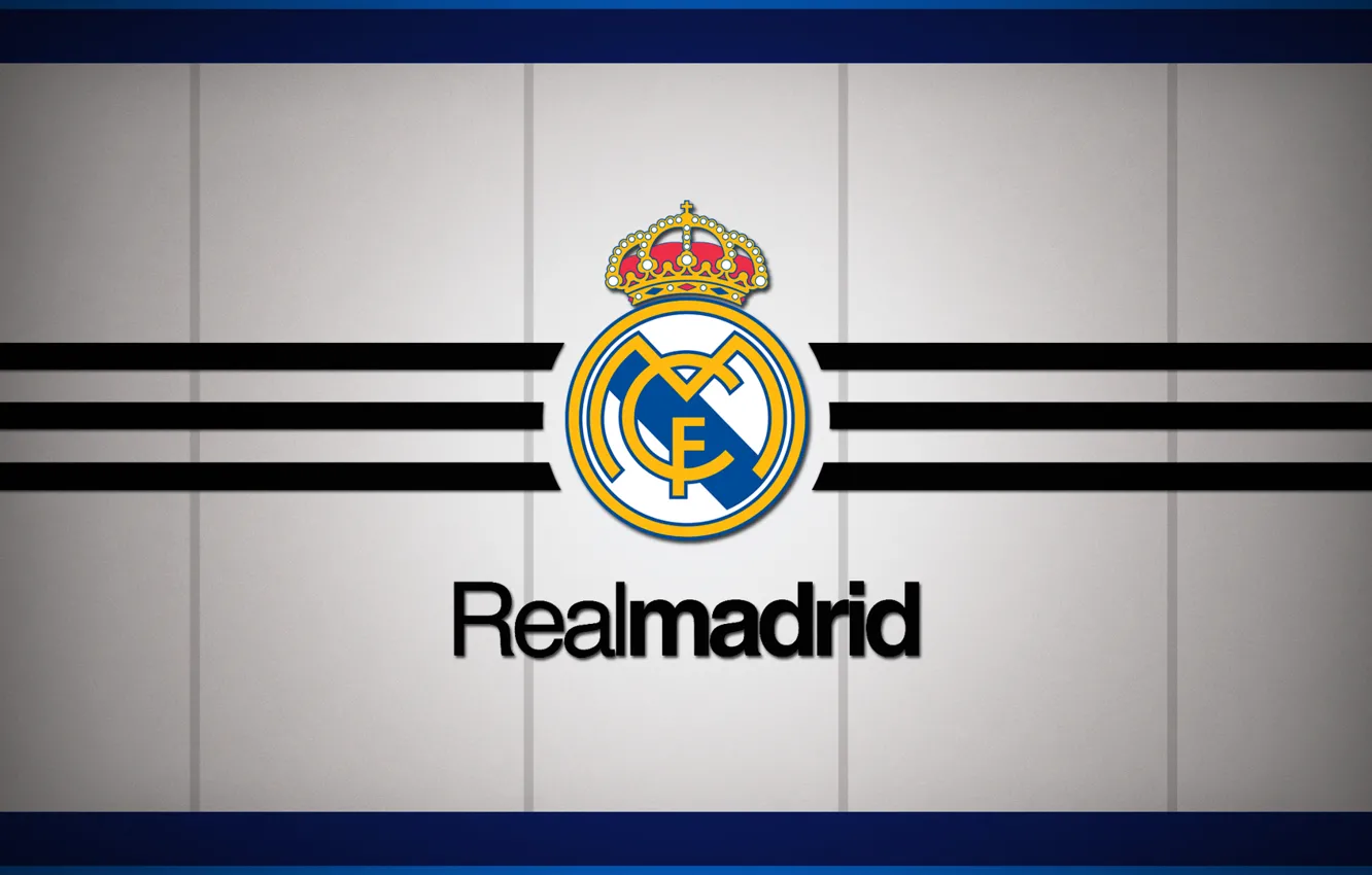 Photo wallpaper logo, white, emblem, minimalism, background, football, soccer, Spain