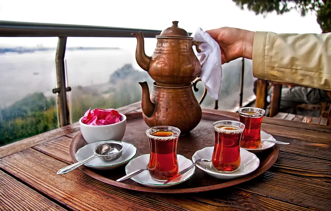 Photo wallpaper tea, turkey, tea pot