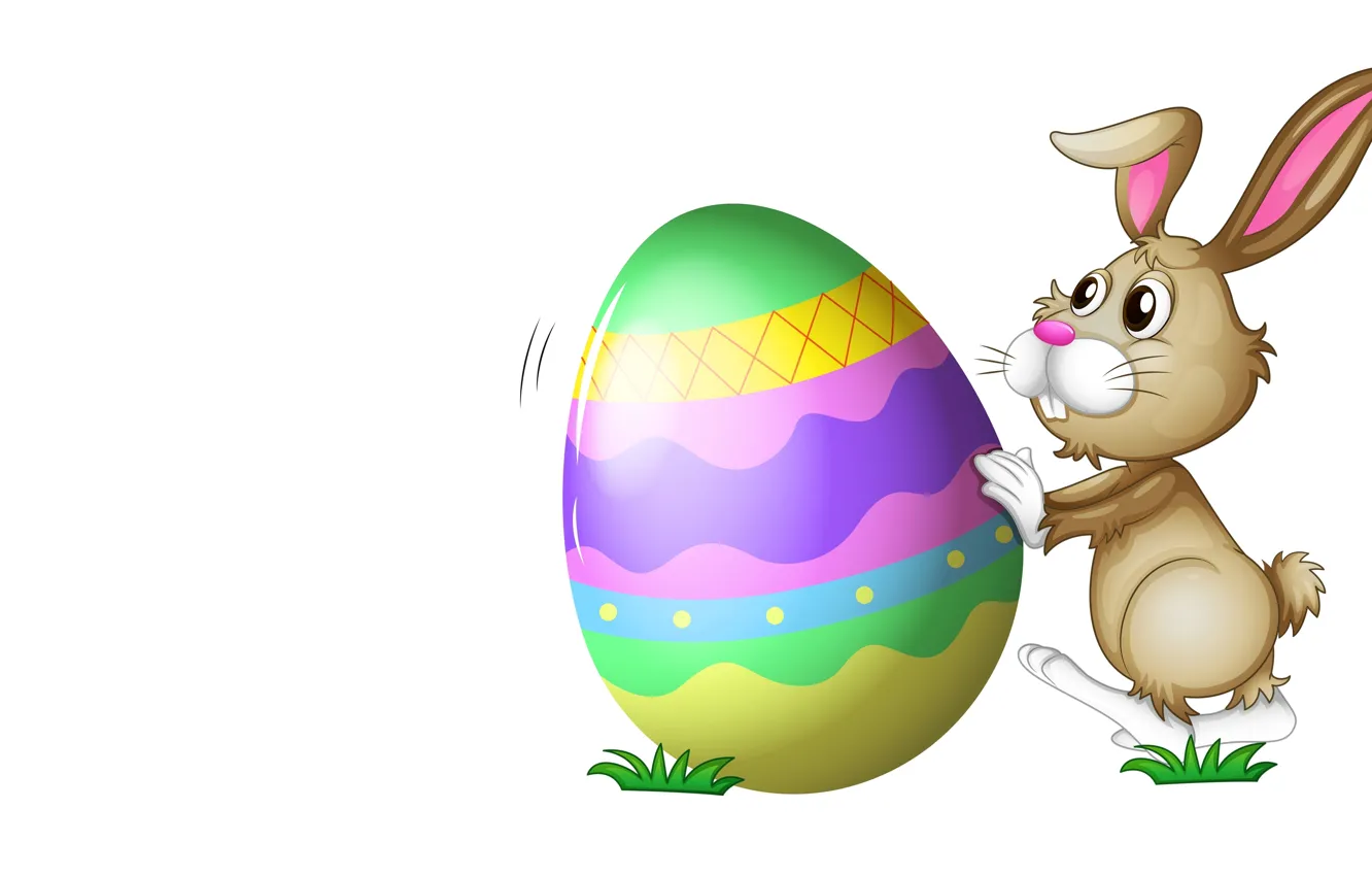 Photo wallpaper holiday, art, Easter, Bunny, Easter, children's