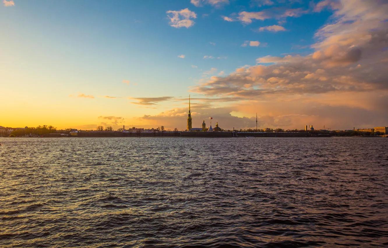 Photo wallpaper river, Peter, Saint Petersburg, Russia, SPb, Neva, St. Petersburg, spb