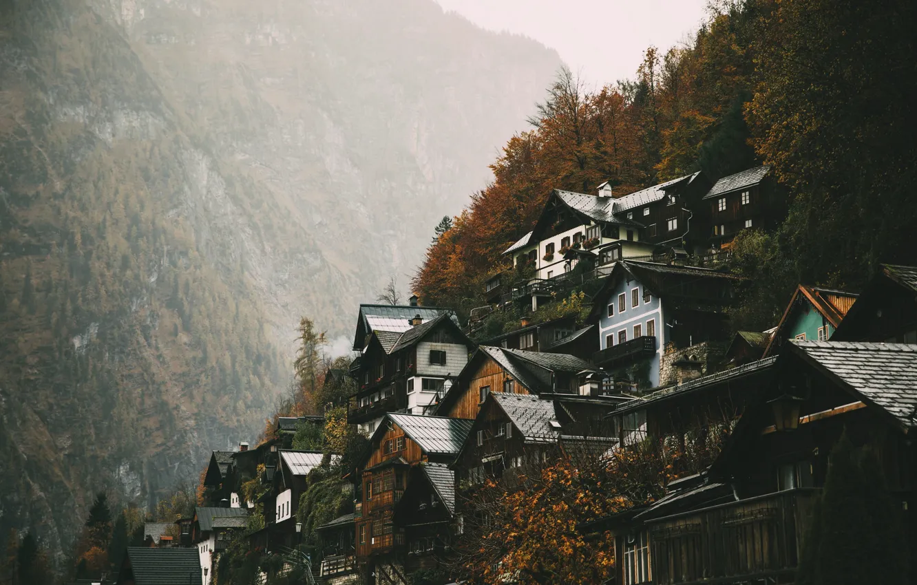 Photo wallpaper nature, Hallstatt, Upper Austria