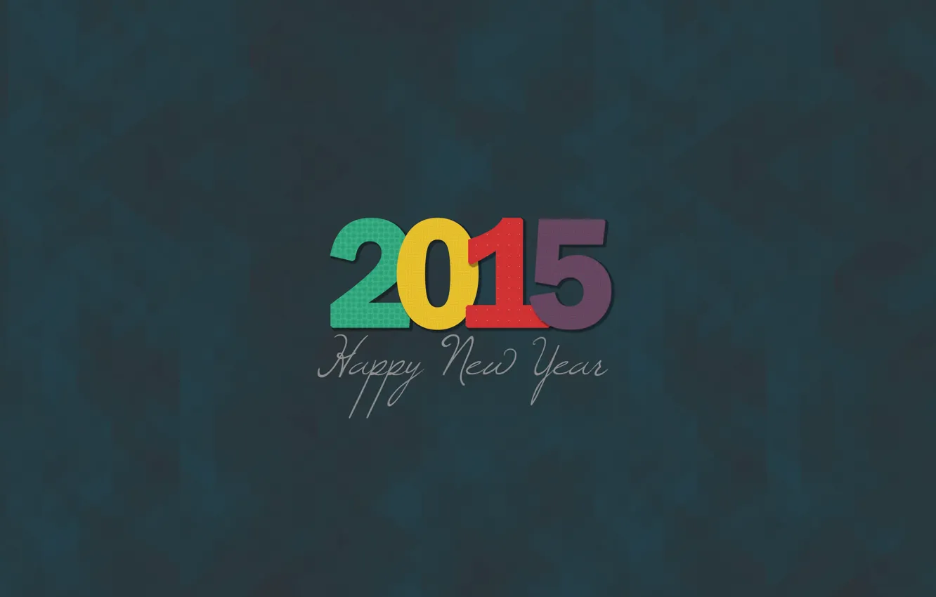 Photo wallpaper new year, minimalism, happy new year, 2015