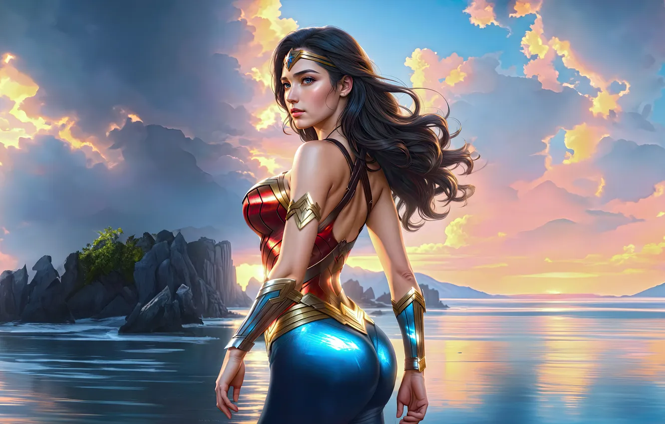 Photo wallpaper woman, Unleashed, Wonder